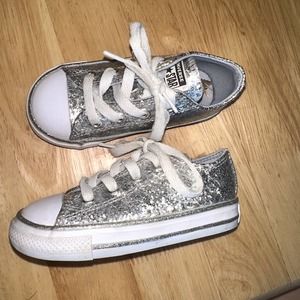 Converse Sparkly Toddler Size 7 Shoes